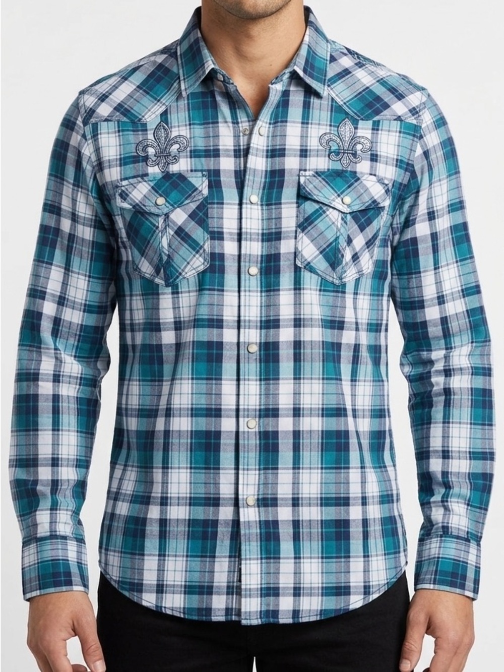 Buckle Pop Icon Clothing Button Up Long Sleeve Shirt